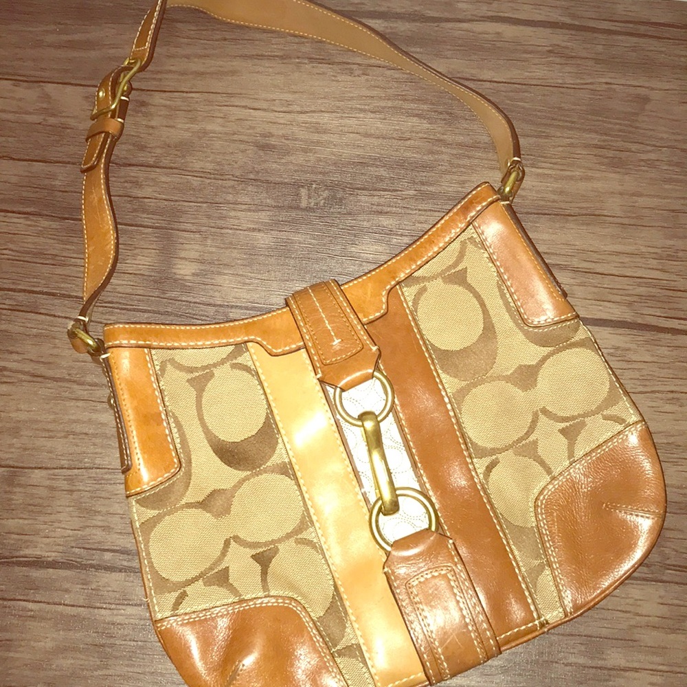 COACH Brown Leather TIMELESS Shoulder Bag